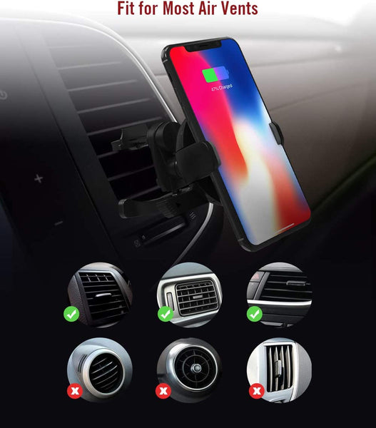 Taotronics Wireless Car Phone Charger Vent Clip Mount
