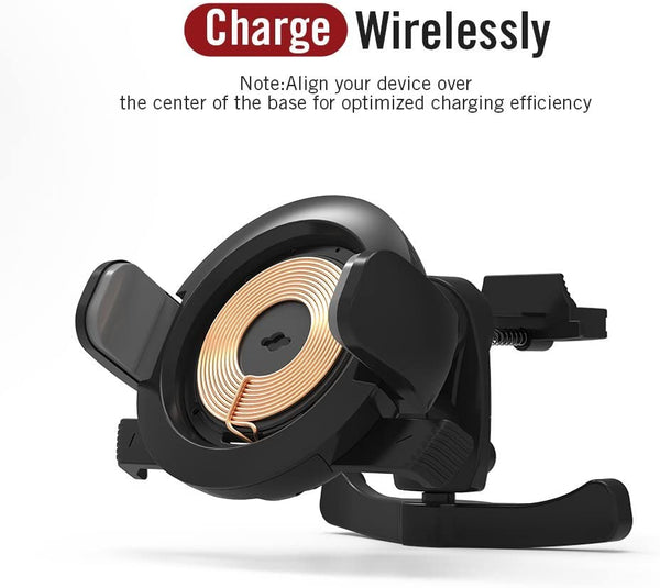 Taotronics Wireless Car Phone Charger Vent Clip Mount