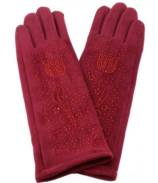 Chenille Feel Gloves