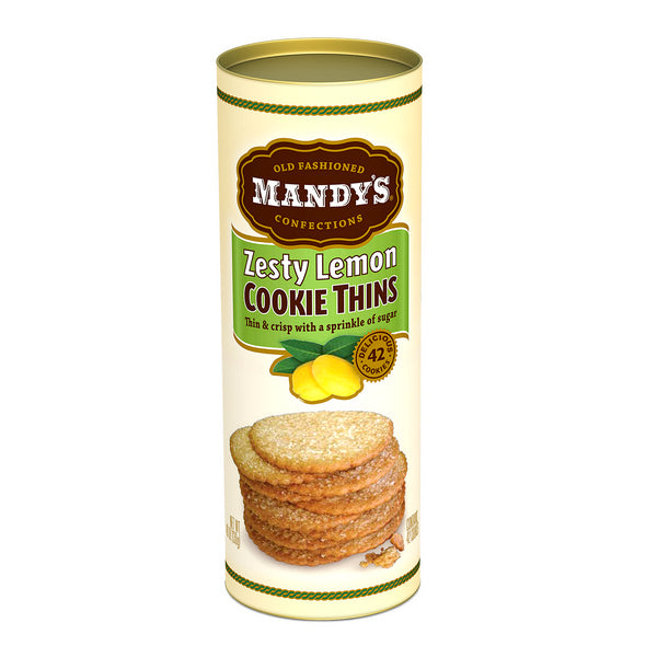 Mandy's Zesty Lemon Cookie Thins (130g)