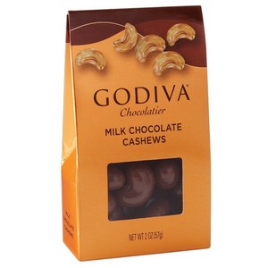 Godiva Milk Chocolate Whole Cashews (57g)