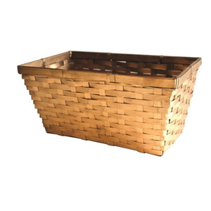Gold Bamboo Basket (11.5x6.5x5.5”)