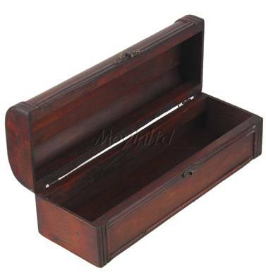 Wooden Wine Box/Trunk (13.5x5x6")
