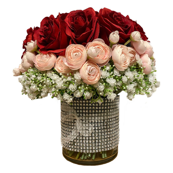 Endless Love Rose Bouquet With Centre Peony (Preorder)