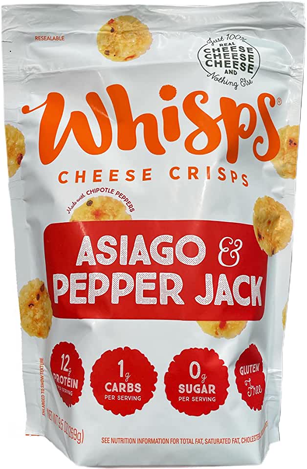 Whisps Asiago & Pepper Jack Cheese Crisps (269g)