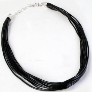 Black Multi-Rope Necklace