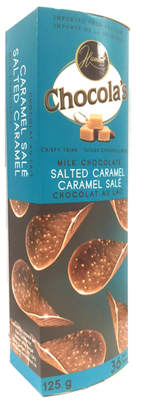 Chocola’s Salted Caramel Milk Chocolate Crispy Thins (125g)