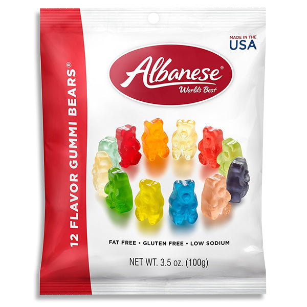 Albanese 12 Flavor Gummi Bears (100g)