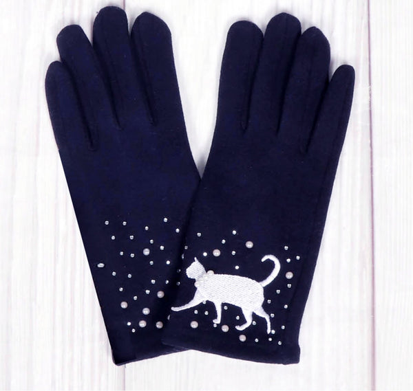 Chenille Feel Gloves