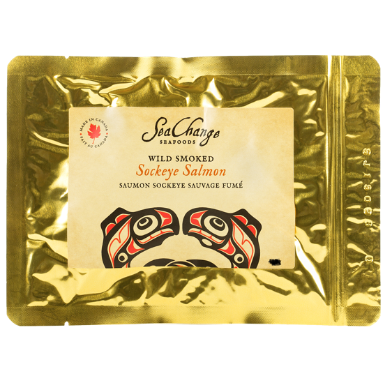 SeaChange Seafoods Wild Smoked Sokeye Salmon Gold Pouch (60g)